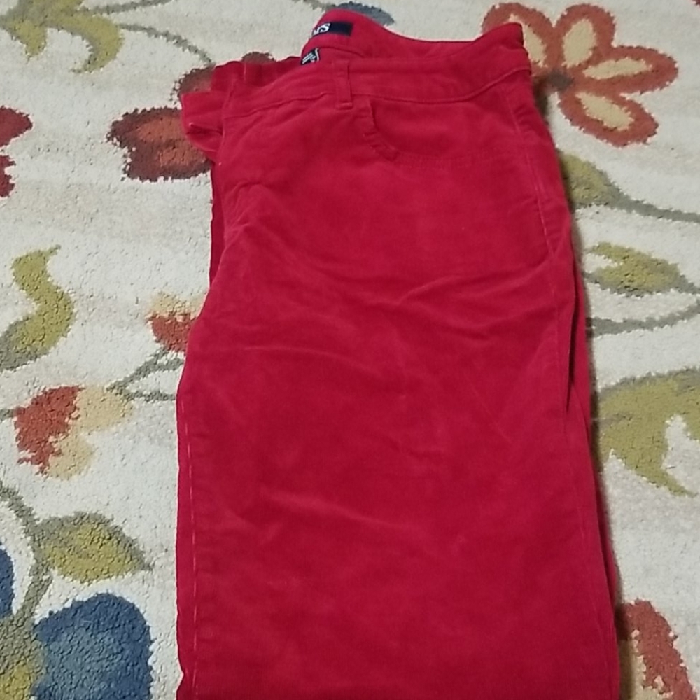 Courdory red pants